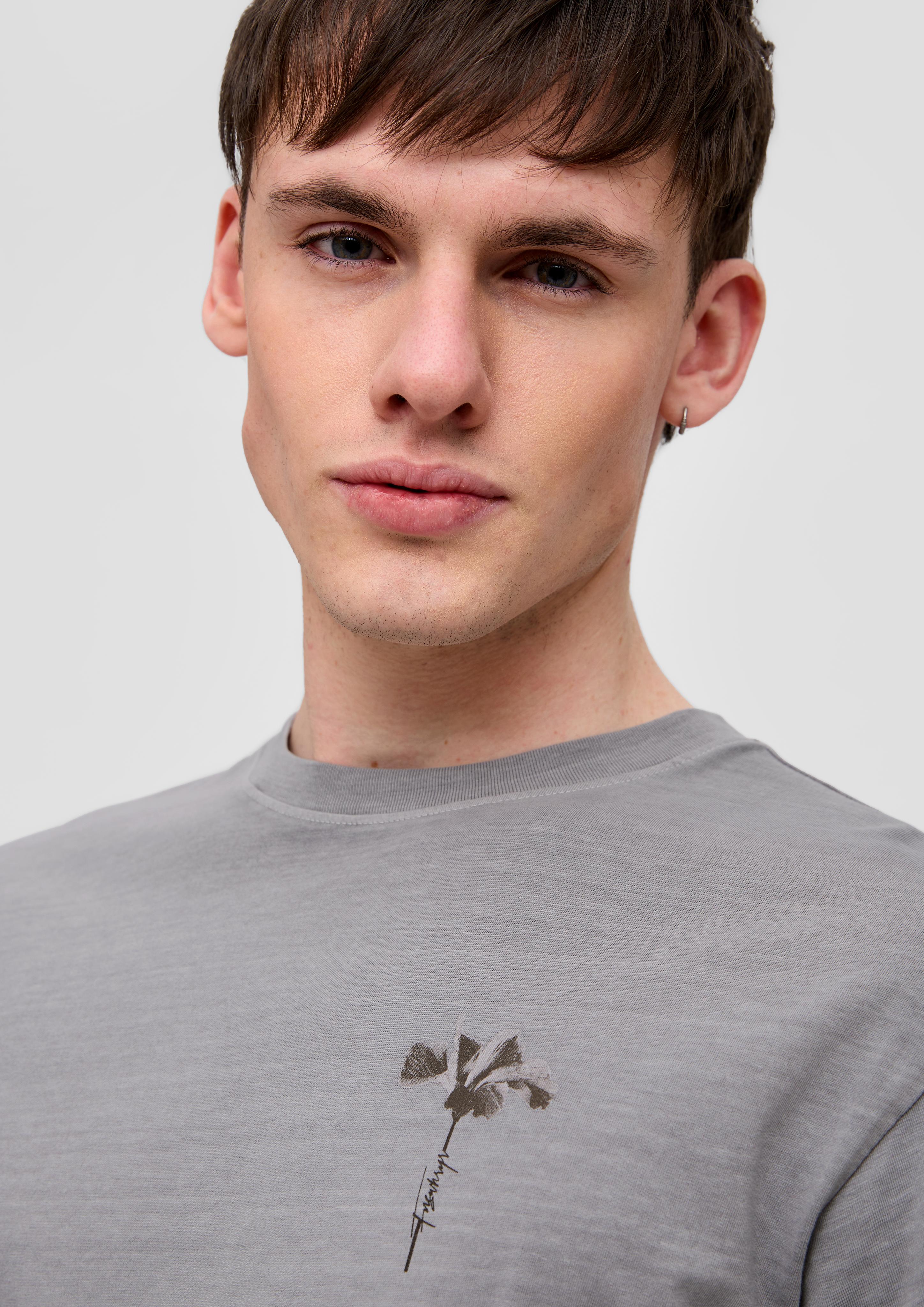 Printshirt aus reiner Baumwolle  2143193-91D0
