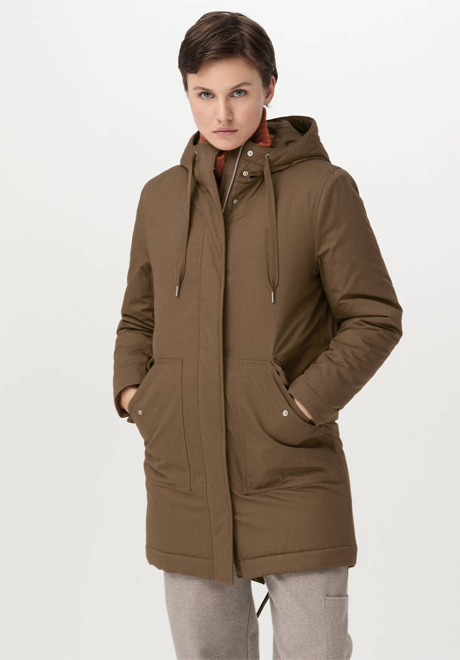 Parka Nature Shell aus reiner Bio-Baumwolle