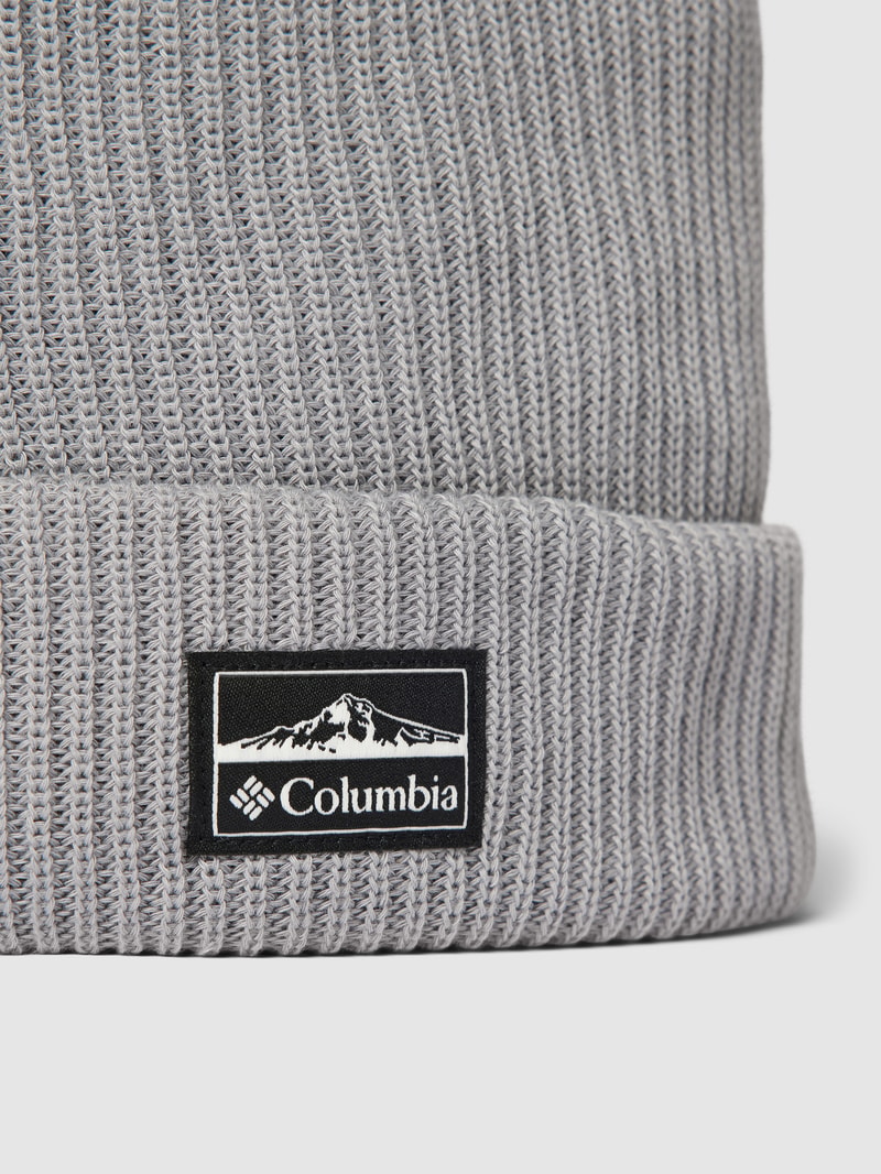 Beanie mit Label-Patch Modell 'LOST LAGER II' in mittelgrau