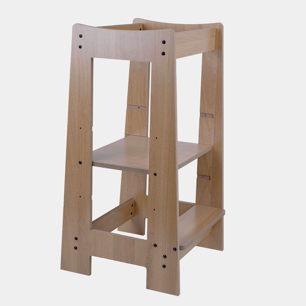 etc-shop Haltegriff, Lernturm Stehhilfe Kindertritt höhenverstellbar stabil Holz
