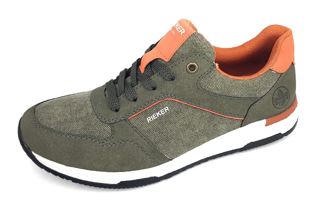 Rieker B3401-54 Grün 54 olive/pesto/orange
