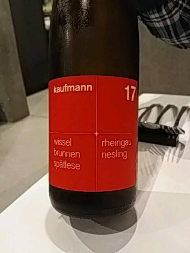KaufmannWissel Brunnen Riesling Spätlese 2017