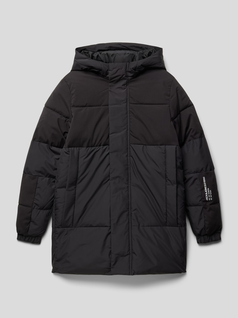 Steppjacke in Two-Tone-Machart Modell 'JEFORCE' in schwarz