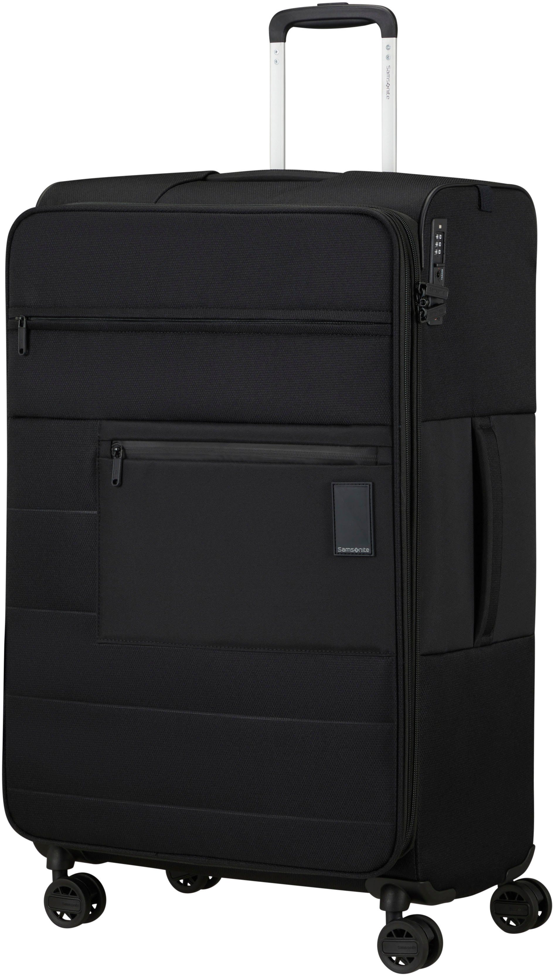 Samsonite Weichgepäck-Trolley Vacay, black, 77 cm, 4 Rollen, mit Volumenerweiterung