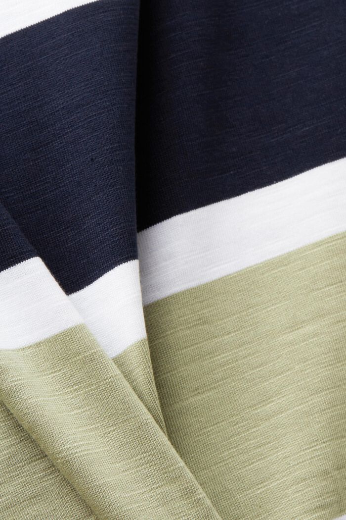 Gestreiftes Jersey T-Shirt, 100 % Baumwolle