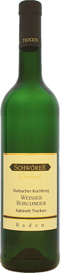 2022 Durbacher Kochberg Weisser Burgunder Kabinett trocken - Weinhaus Schwörer