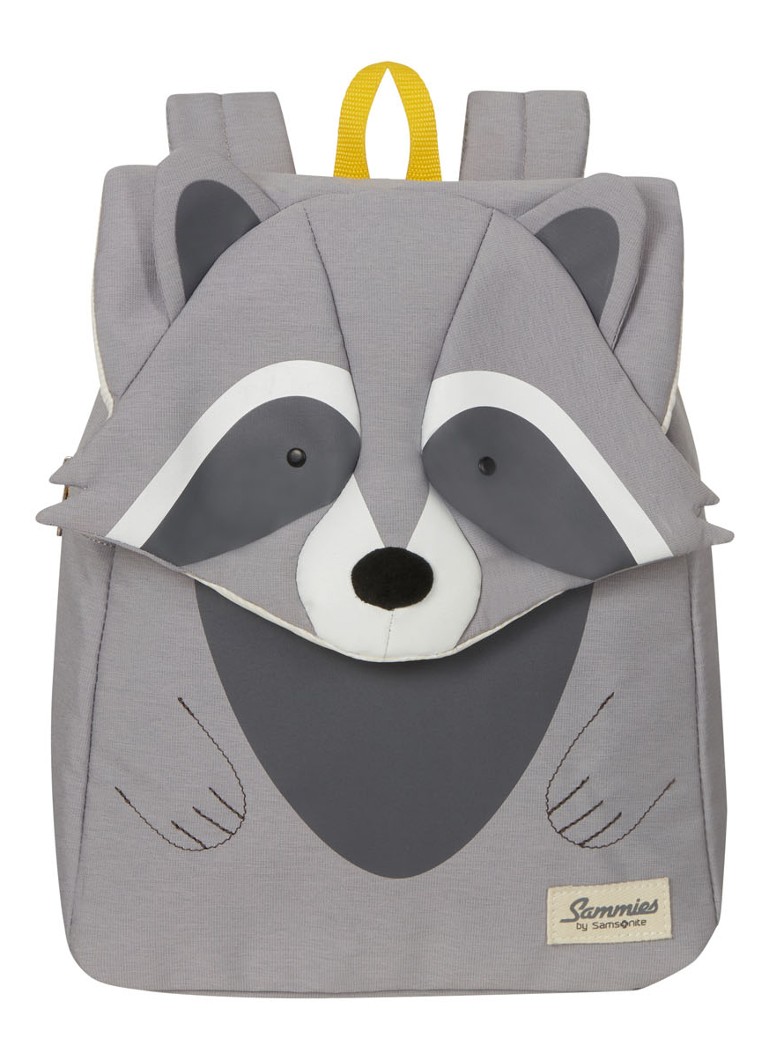 Mochila Samsonite Happy Sammies Raccoon Remy tamanho P+ com aplique