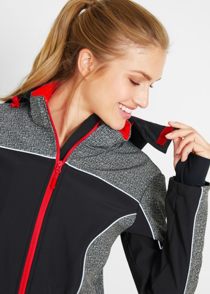 Softshelljacke mit reflektierenden Details