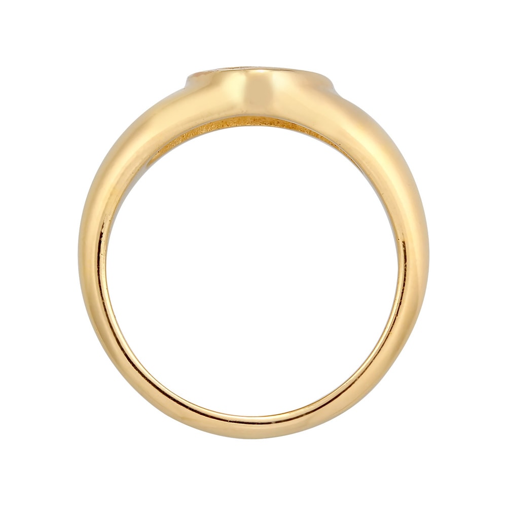 Elli Elli Bague Femmes Sceau Cerise Pourpre avec émail en Argent Sterling 925 plaqué O Bague