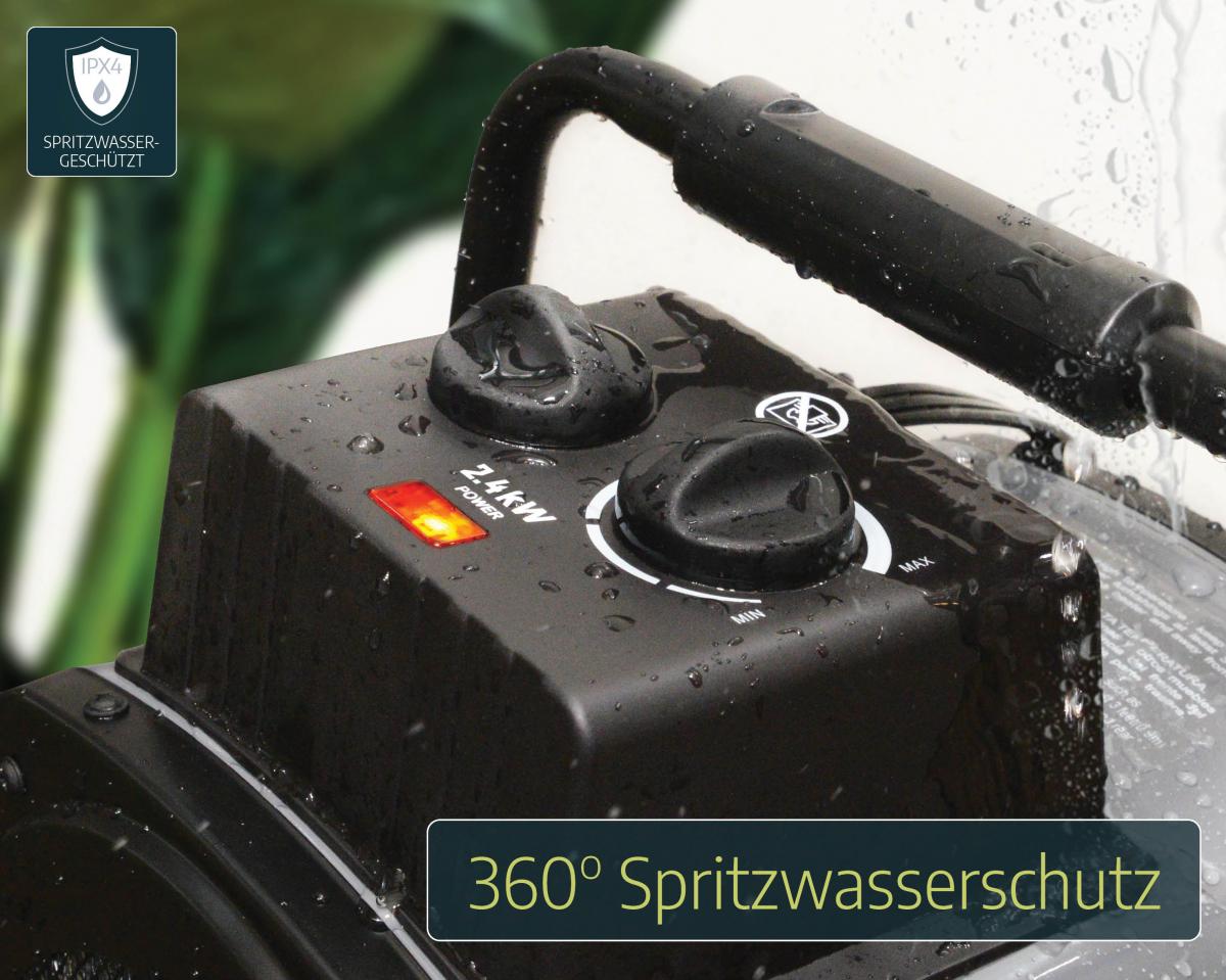 Canopia by Palram Gewächshausheizung, Heizlüfter mit digitalem Thermostat, 2400Watt