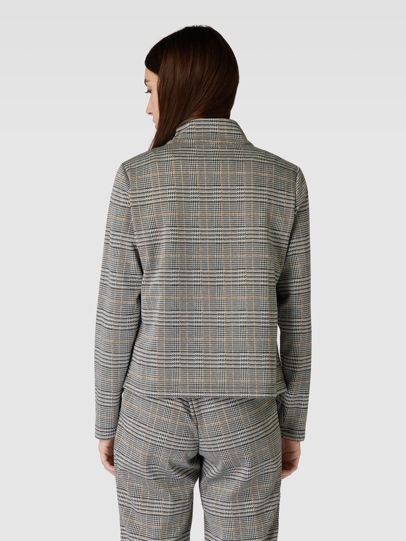 Blazer mit Stehkragen in schwarz