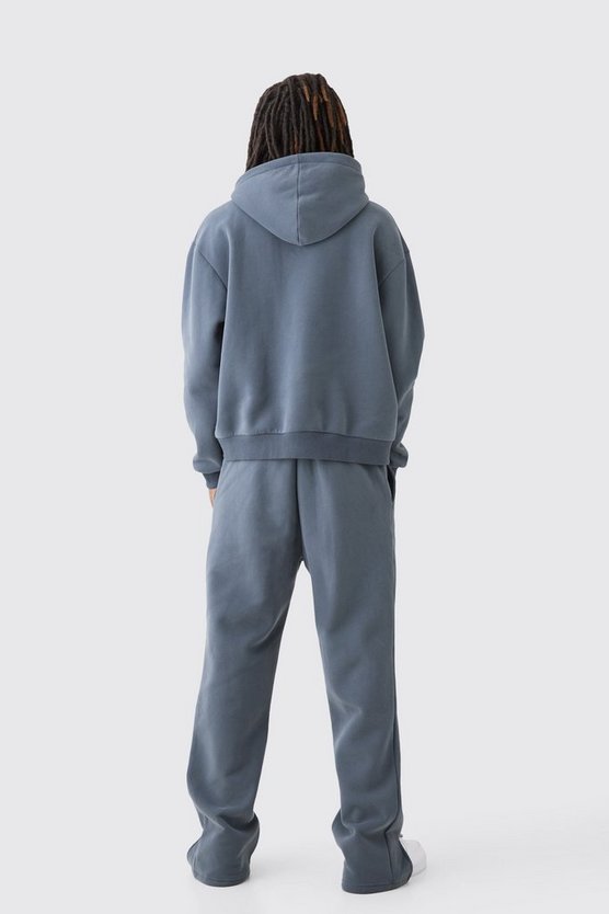 Kastiger Oversize Man Dash Trainingsanzug mit geteiltem Saum