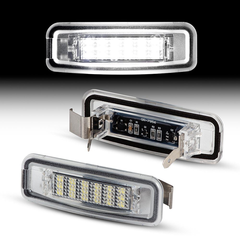 LLCTOOLS Rückleuchte LED Kennzeichenbeleuchtung für Ford Focus MK1 1998-2005 Kennzeichen