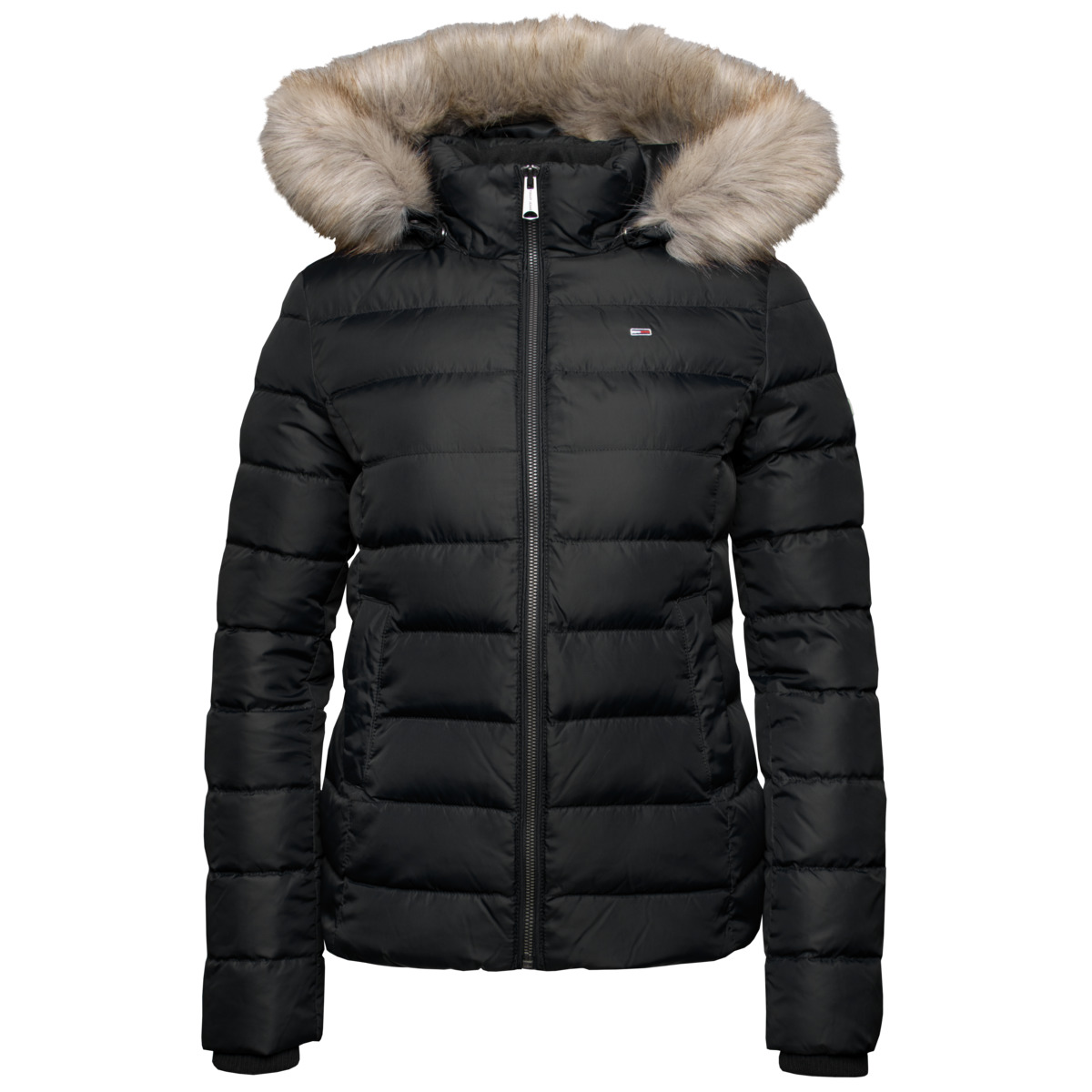 Tommy Hilfiger Tommy Jeans Basic Hooded Down Jacket Daunenjacke schwarz