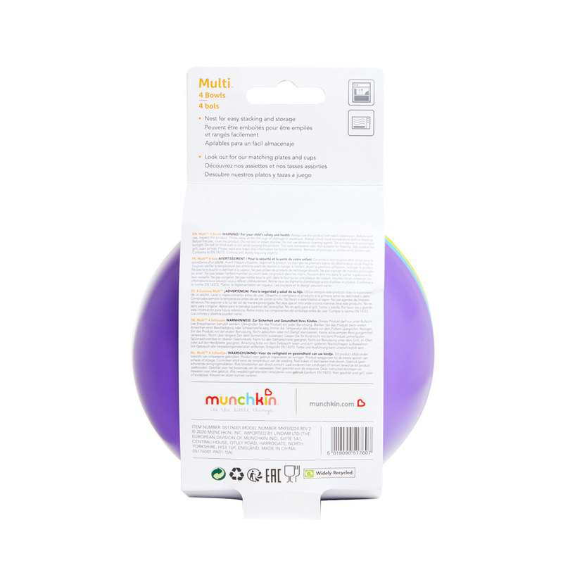 Lot de 4 bols multicolores Munchkin