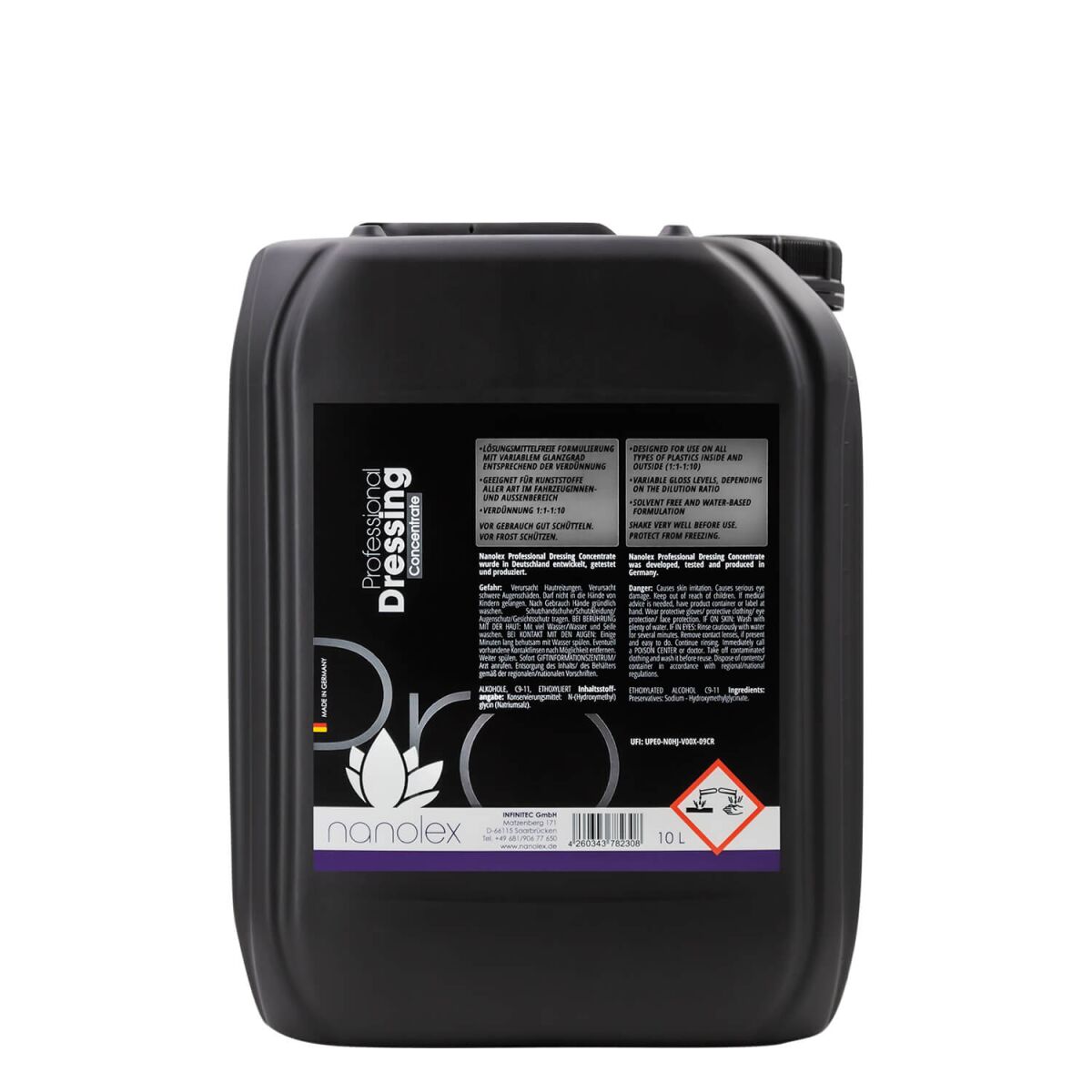 Nanolex Professional Dressing Concentrate Kunststoffversiegelung 10L