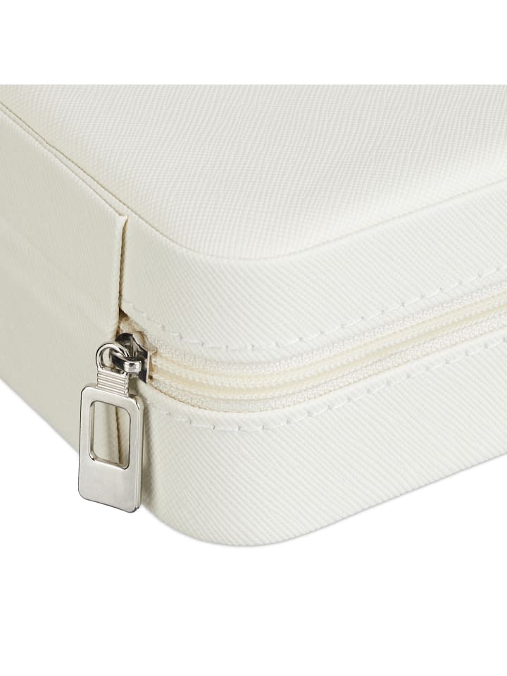 relaxdays Schmuckkästchen in Weiß - (B)10 x (H)5 x (T)10 cm günstig kaufen onesize