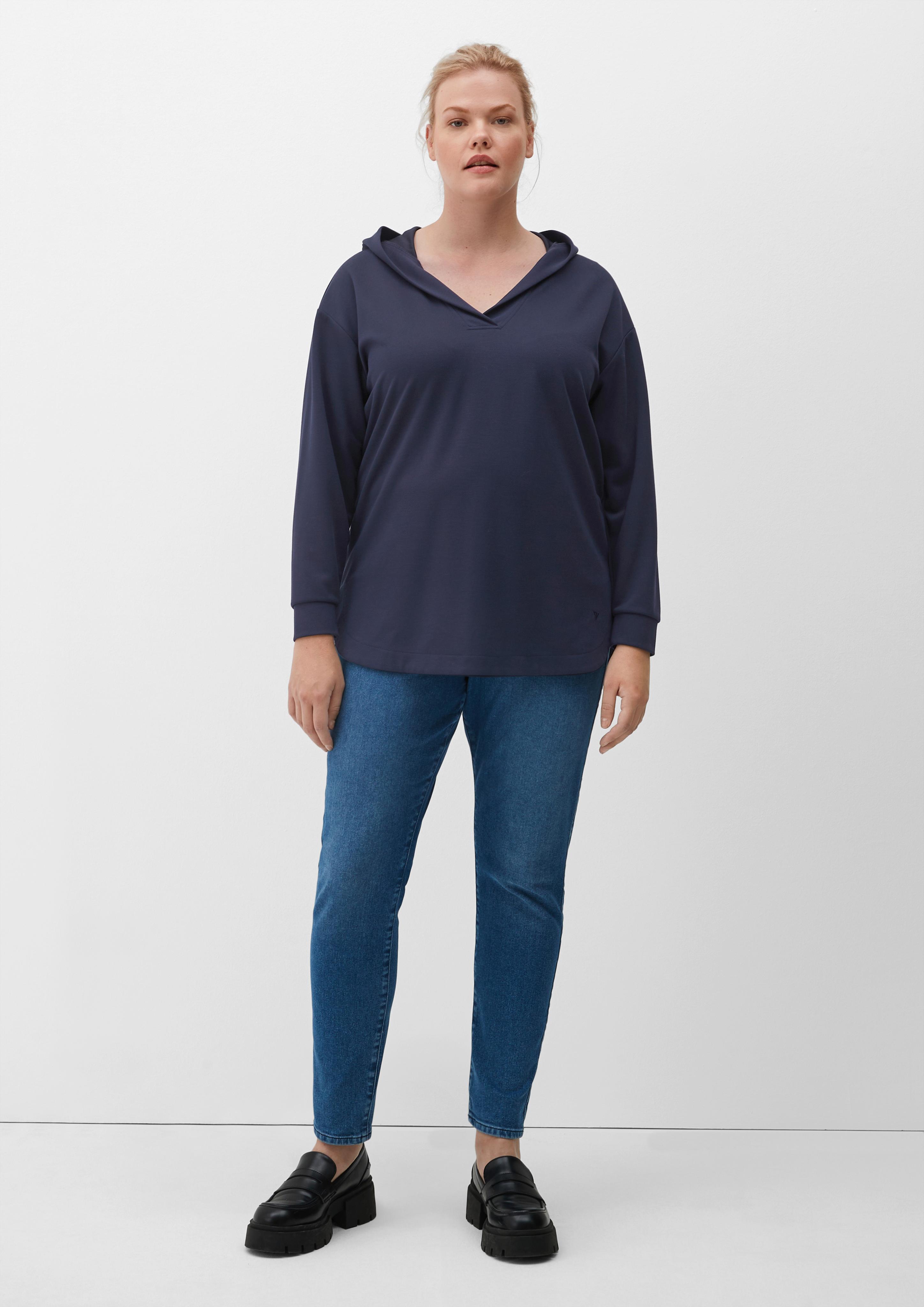 Hoodie mit V-Neck  2121662-5959