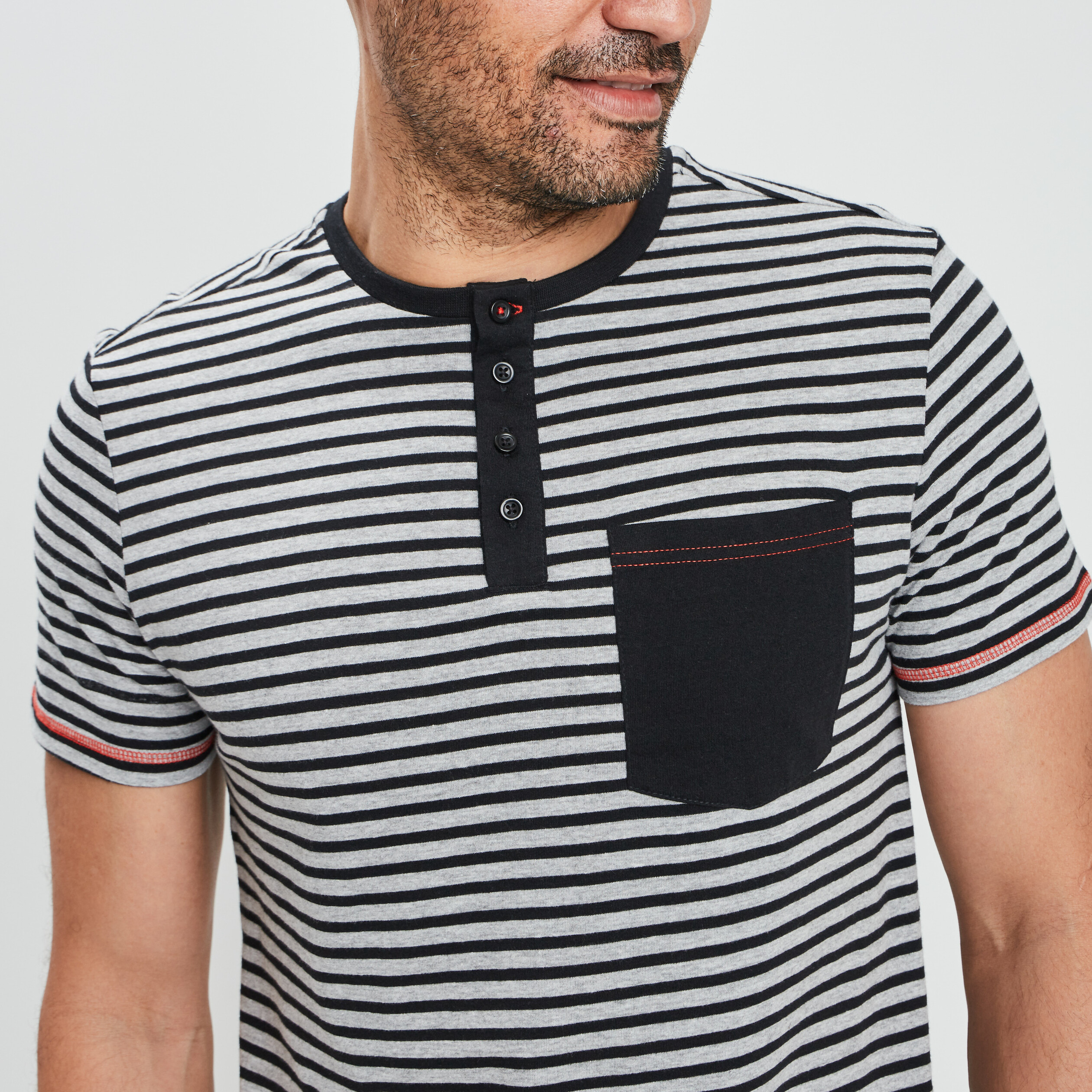Ensemble pyjama 2 pièces blanc homme | La Halle
