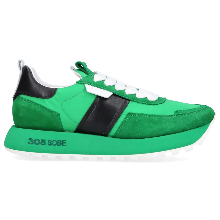 305 SOBE - Sneaker low BUCKET Veloursleder - grün