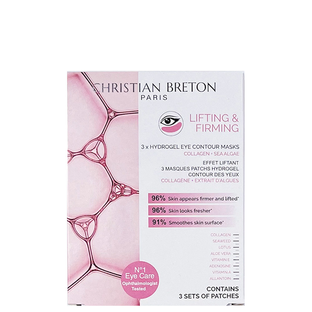 christian breton MASQUE CONTOUR DES YEUX RAFFERMISSANT 3 Masques Raffermissants et Lissants