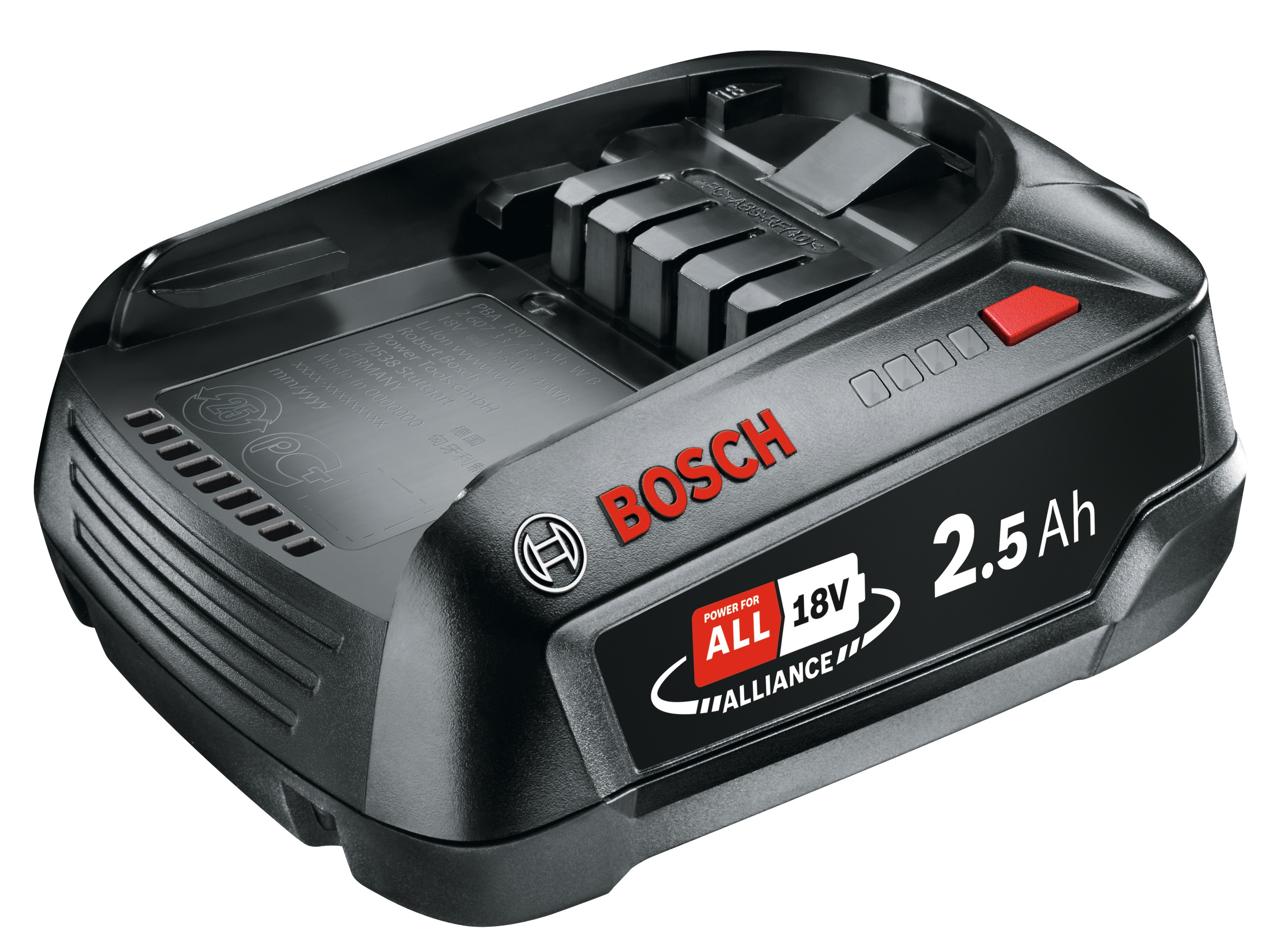 Bosch Green 0615A500A9 Бежични сет алата, комбиновано паковање од 3 машине, 2x 18V 2.5Ah батерије и пуњач AL 18V-44 и торба за алат у кутији