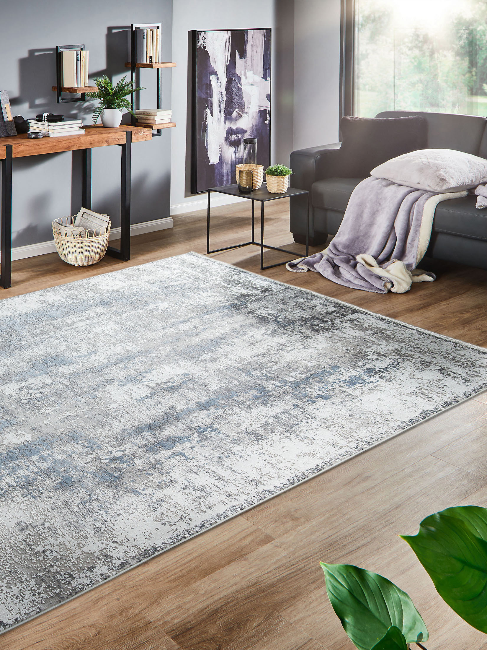 New Romance Vintage-Teppich, Aqua