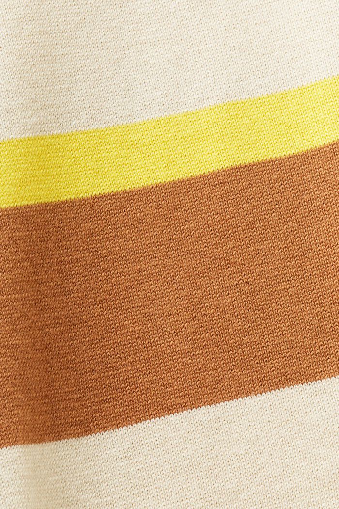 Gestreiftes Baumwoll-T-Shirt mit Logo und Polokragen