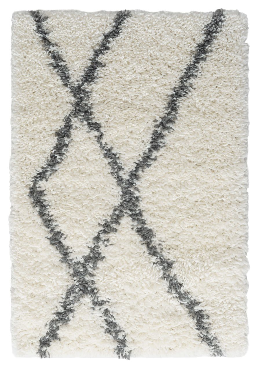 MyFlair Teppich Laure , 60cm x 90cm, Farbe Weiß, rechteckig, Florhöhe 37mm