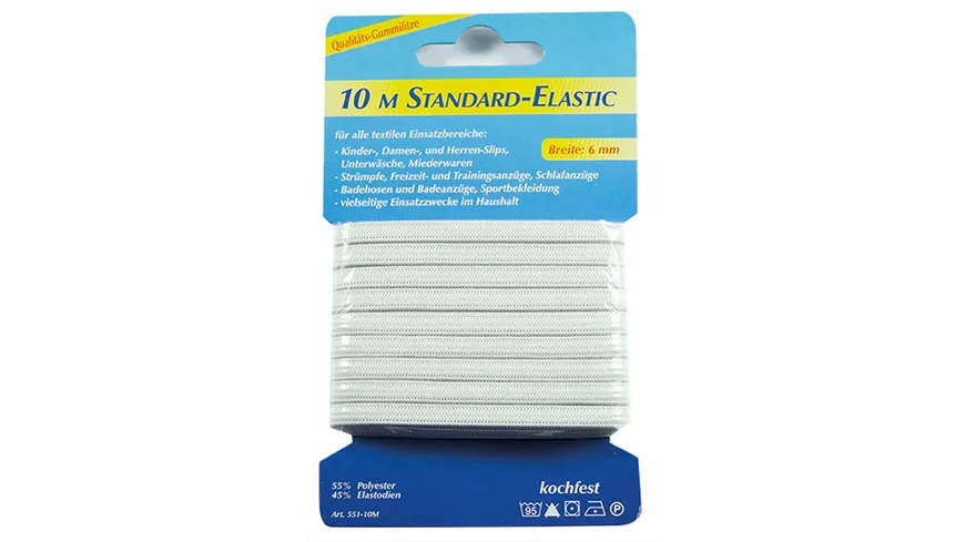 Standard-Elastic Band 6mm 10 m