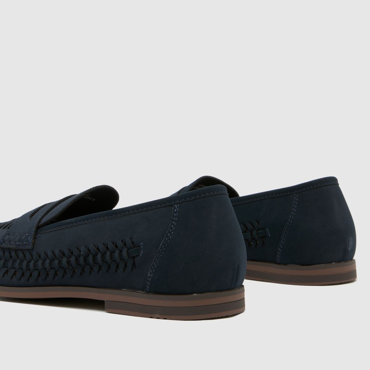 Schuh Reem pleteni mokasini v mornarsko modri barvi