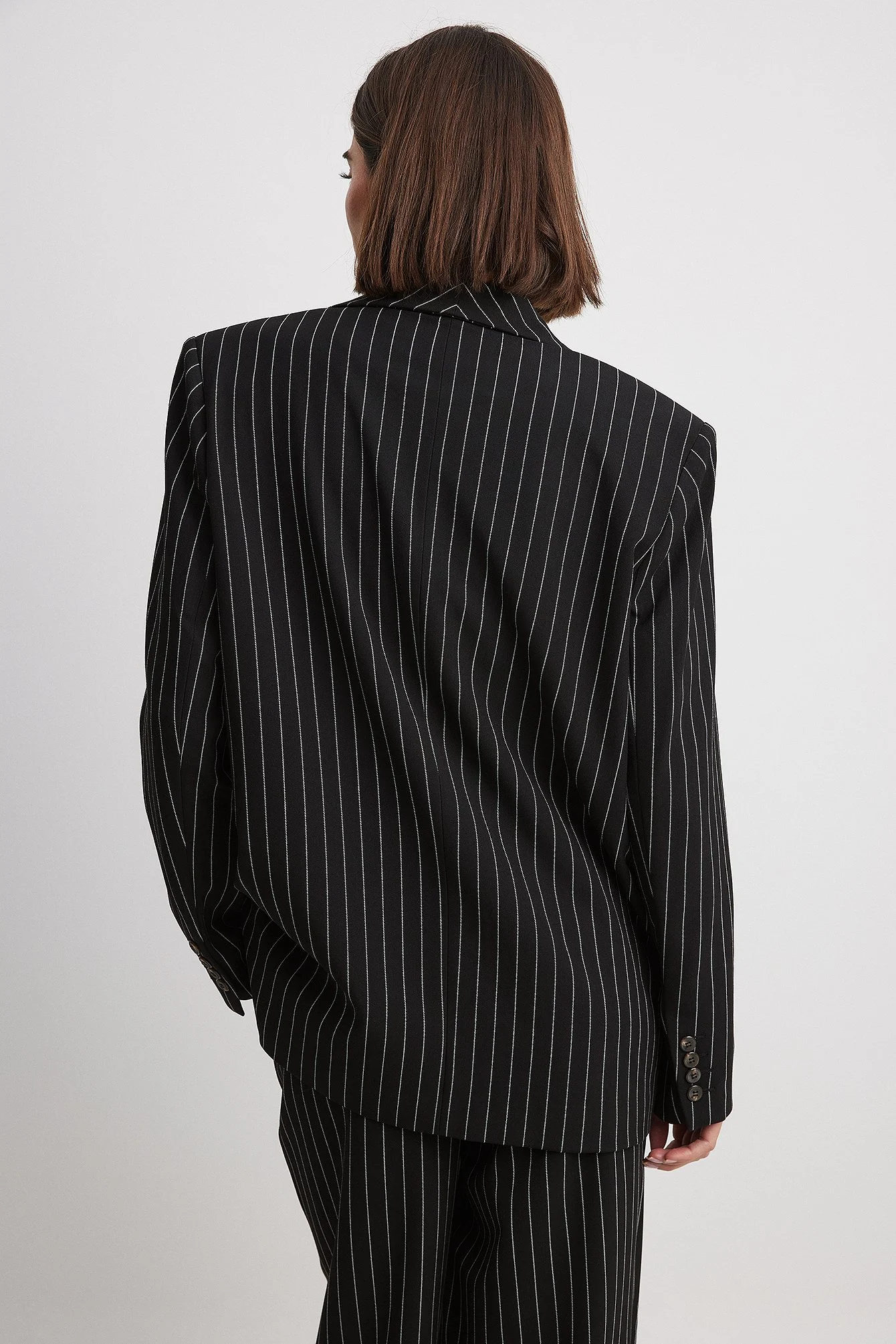 Gestreifter Oversize-Blazer