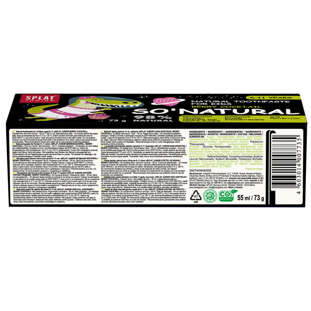 Splat Junior Zahnpasta 6-11 Jahre Berry 73 ml