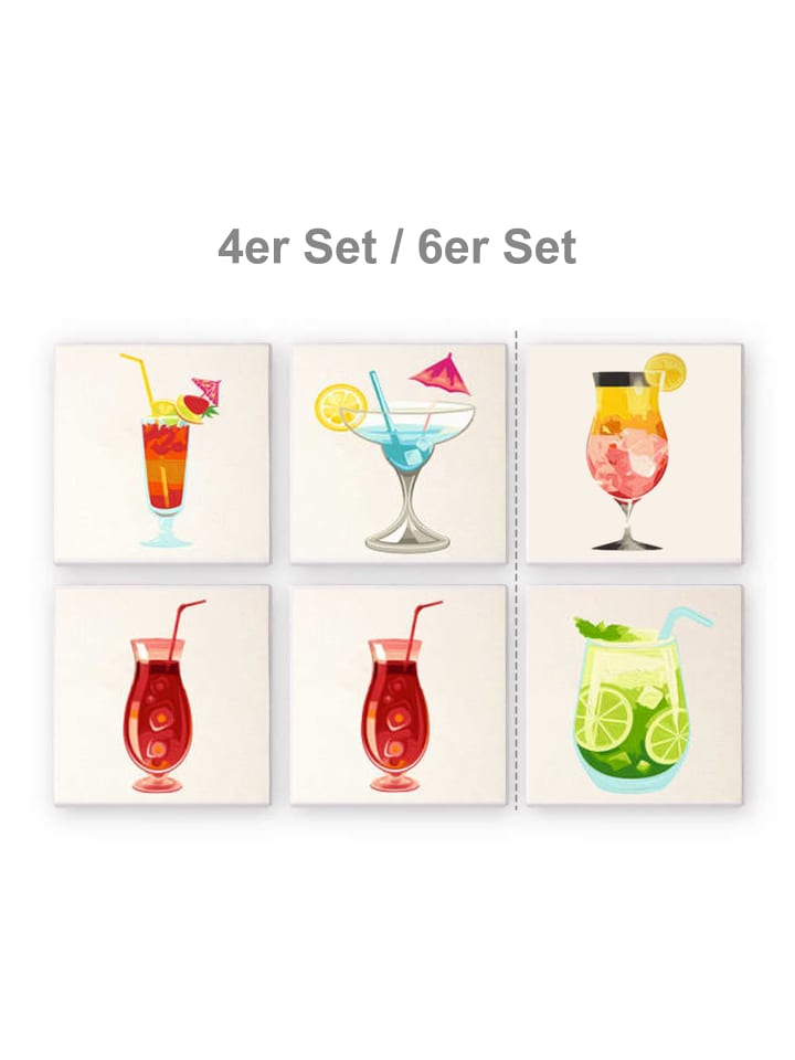 ARTNANAS Mini Malen nach Zahlen 4er/6er Set-