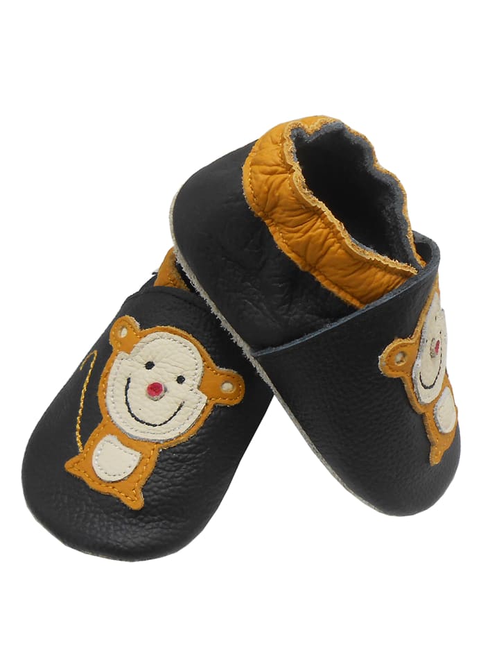 Yalion Baby Krabbelschuhe in Affe Schwarz günstig kaufen