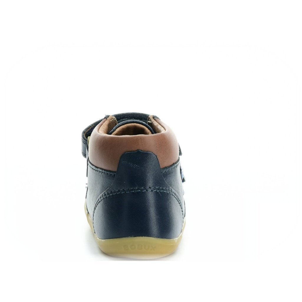 Bobux Step Up Timber Navy dunkel blaue Barfuß-Stiefeletten