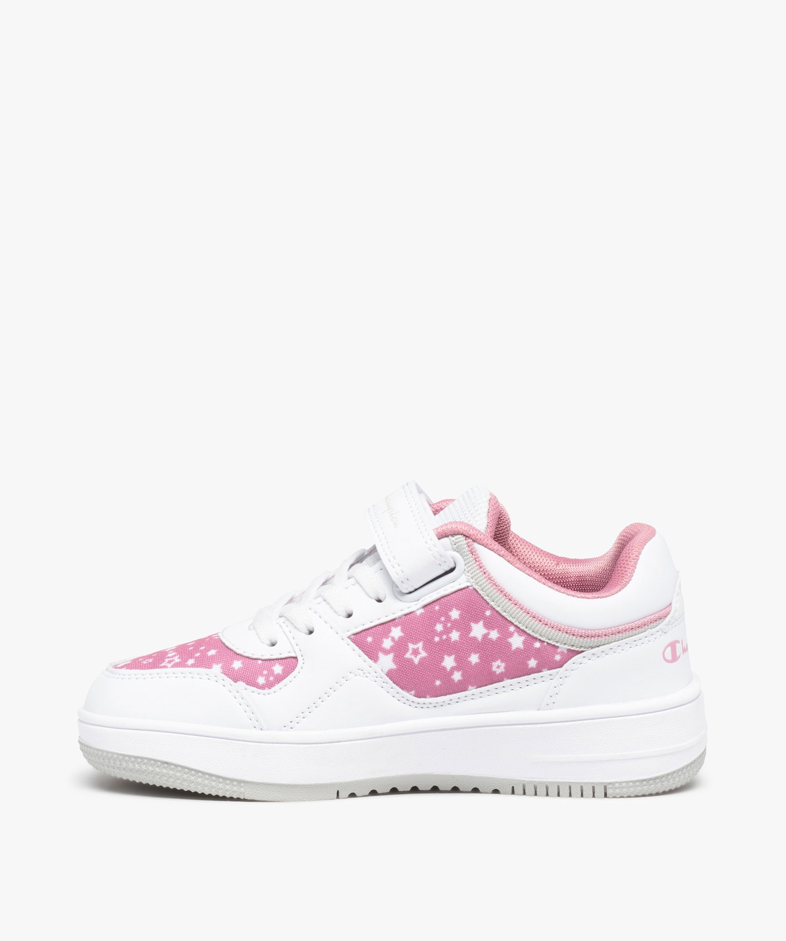 Baskets fille imprimées étoiles - Champion Rebound blanc | GEMO