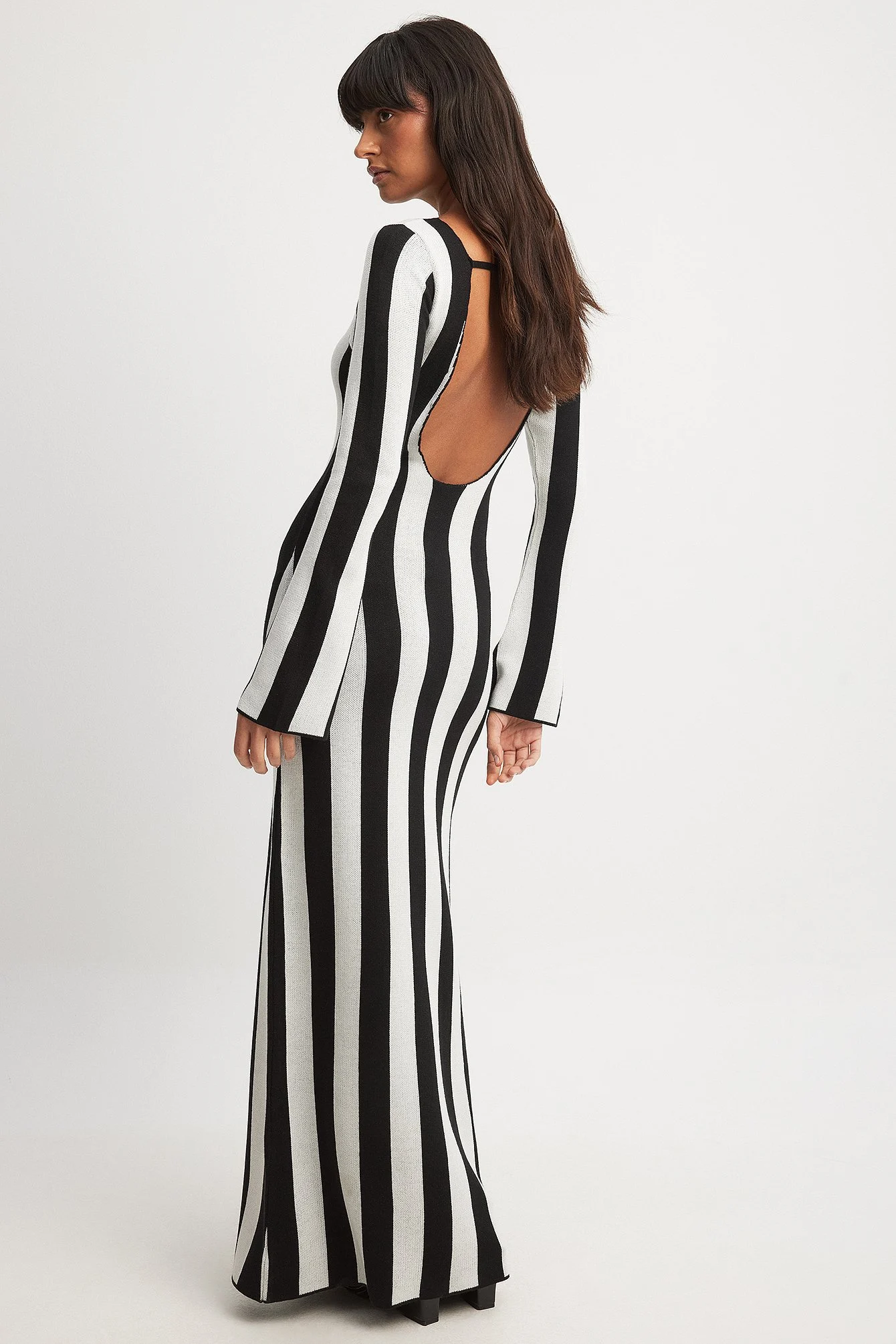 Knitted Striped Maxi Dress