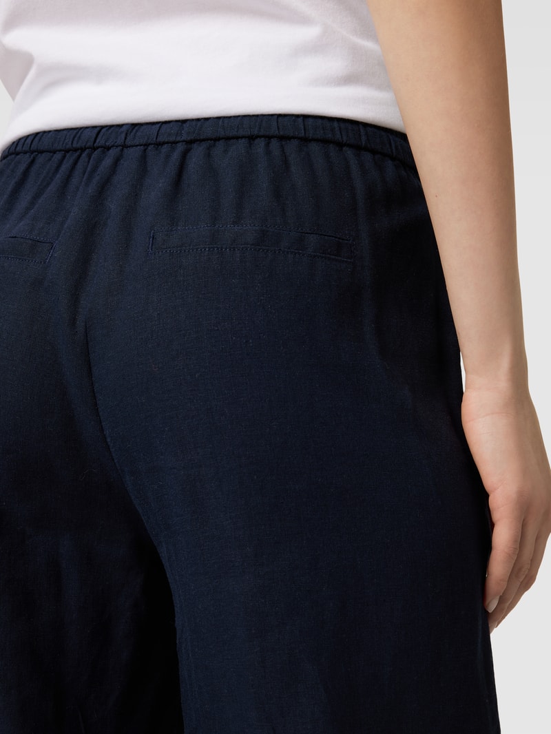 Stoffhose mit Bügelfalten in dunkelblau