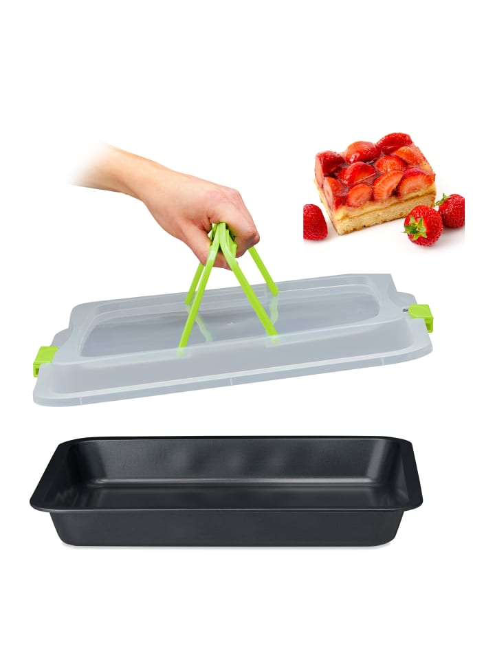 relaxdays Backblech in Grün/ Schwarz - (B)40,5 x (T)32,5 cm günstig kaufen onesize