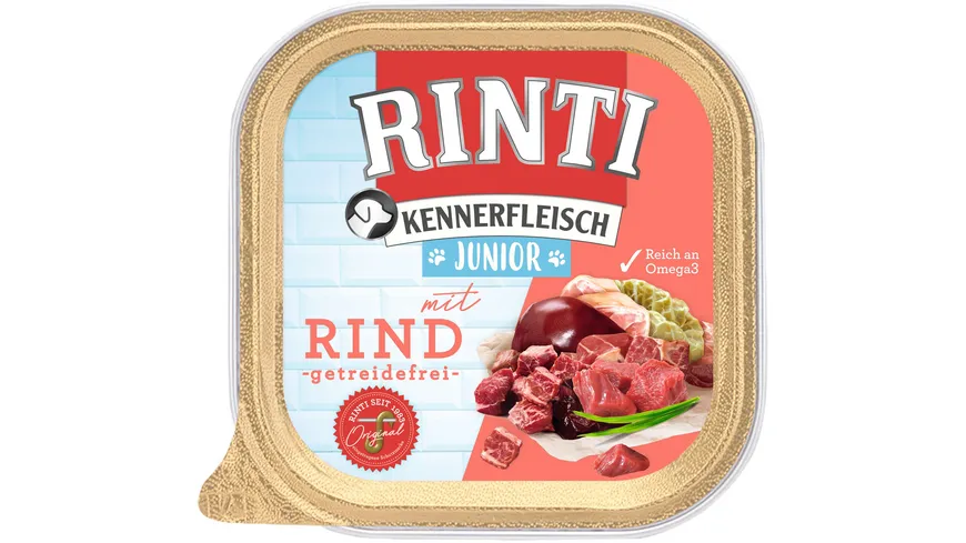 RINTI Hundenassfutter Kennerfleisch Junior Rind 300 g