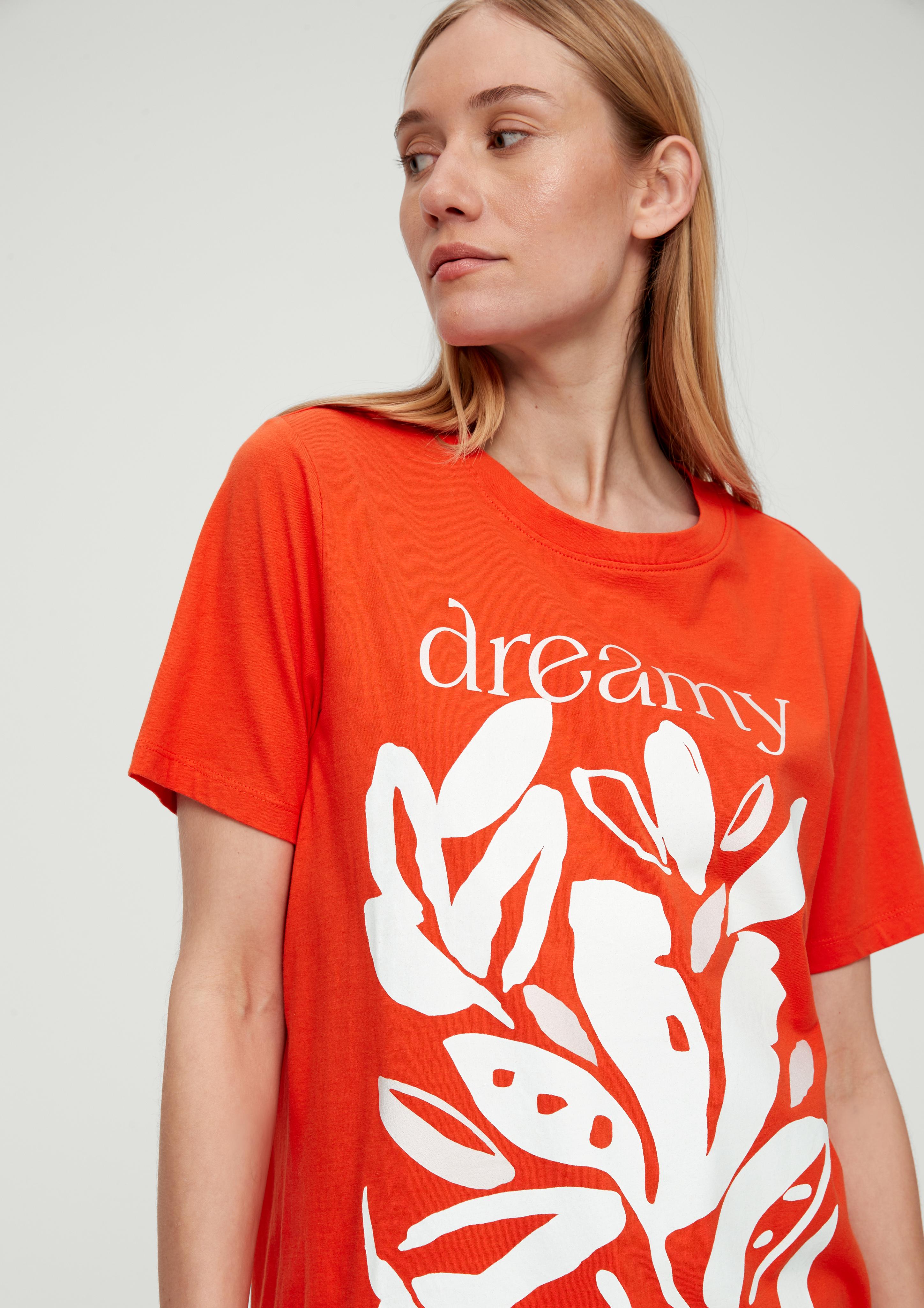 Baumwollshirt mit Frontprint  2133136-25D1