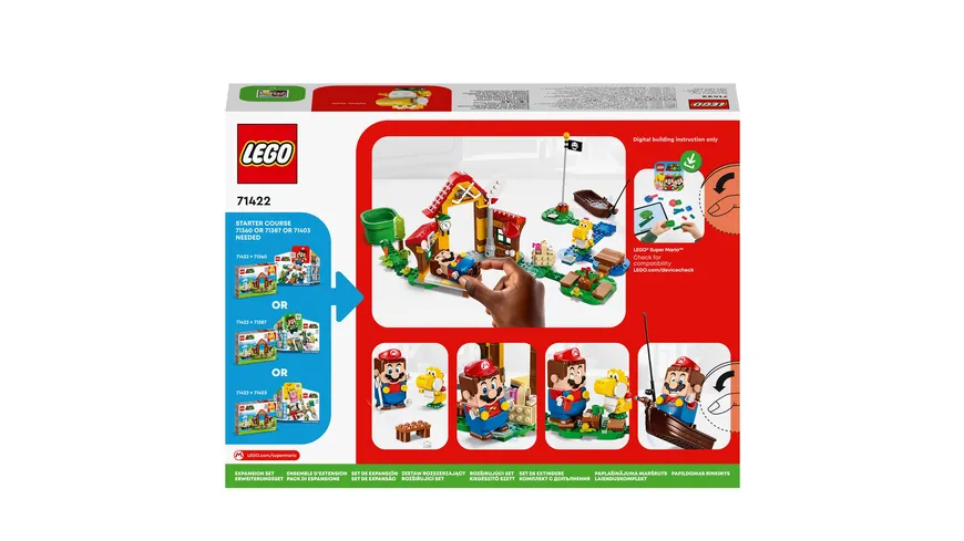 LEGO Super Mario 71422 Picknick bei Mario – Erweiterungsset mit Yoshi
