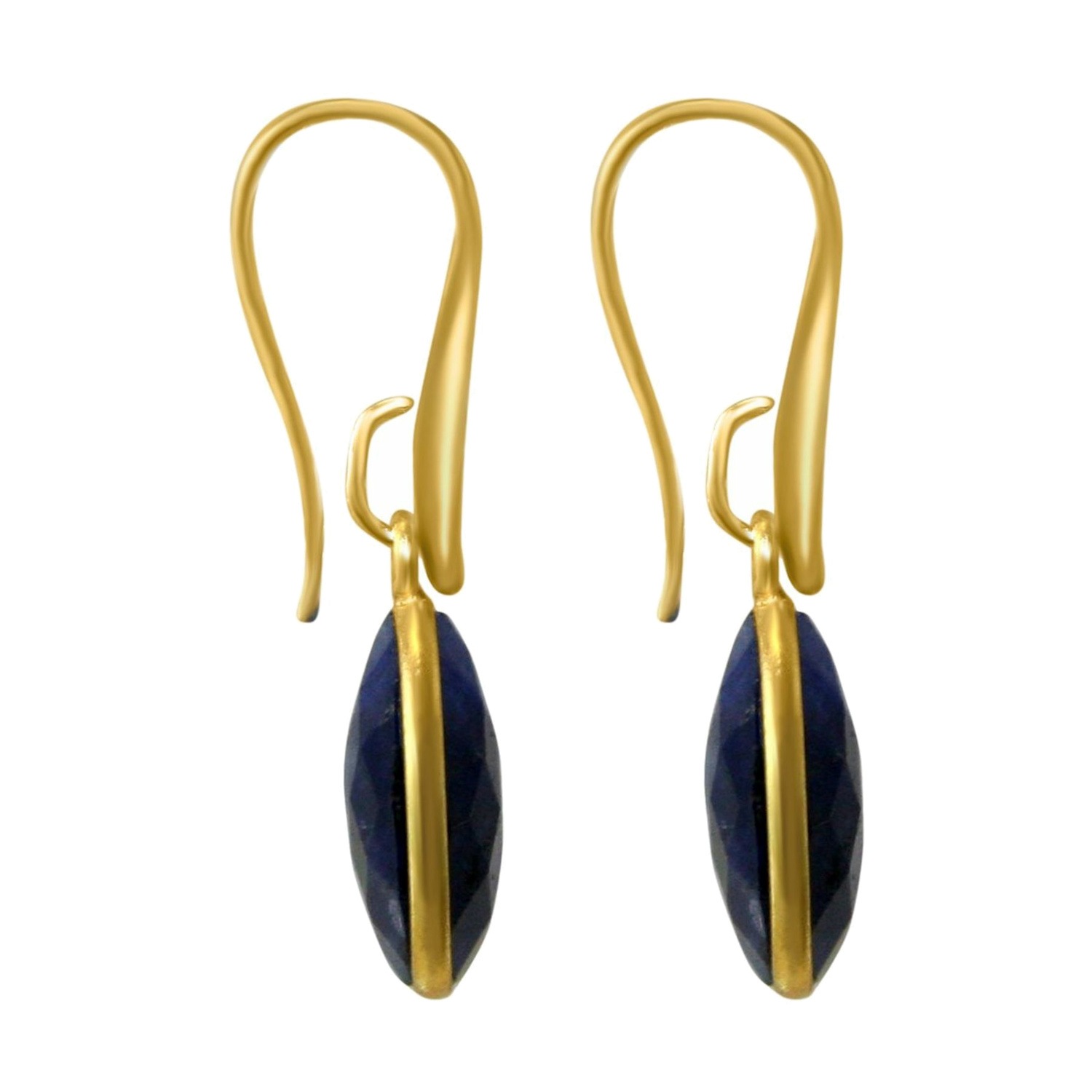 Ohrringe 'OVAL Saphir'