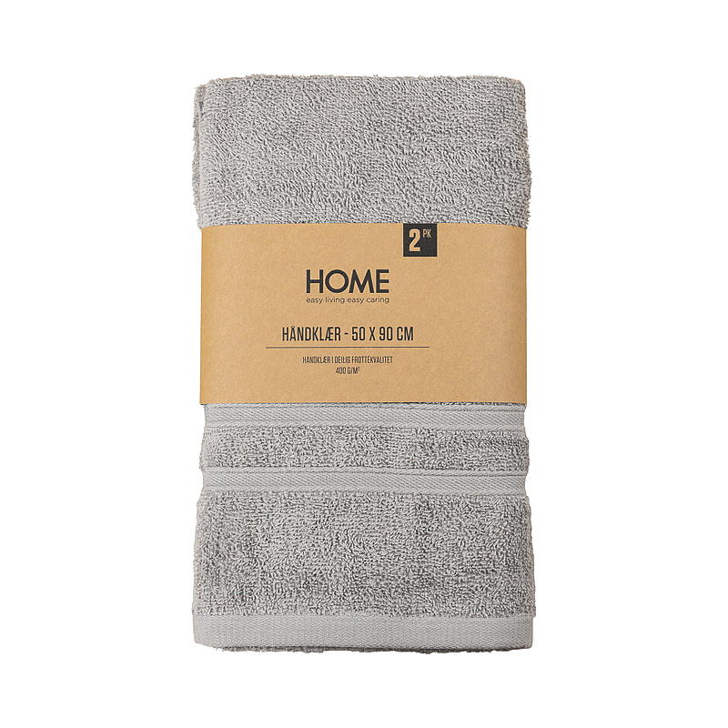 Home Håndkle Villa 2-pk 50x90 cm mørk beige