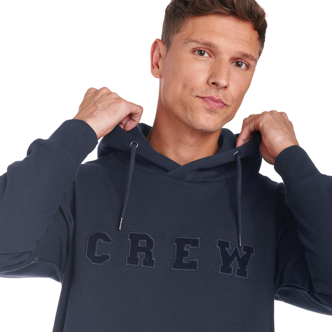 Herren Hoodie mit appliziertem Schriftzug