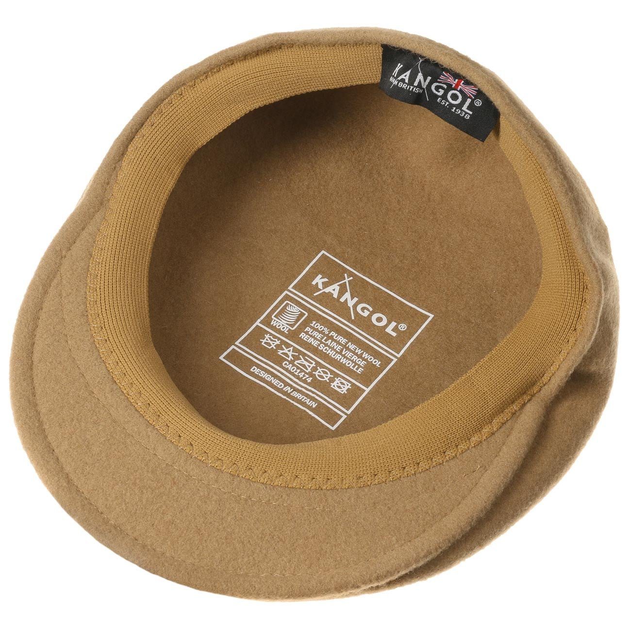 Kangol Flat Cap (1-St) Schiebermütze mit Schirm