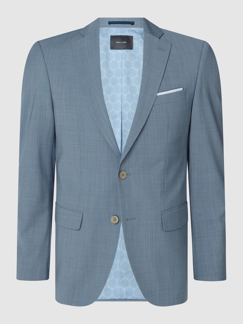 Regular Fit 2-Knopf-Sakko mit Schurwoll-Anteil Modell 'Grant' - 'Futureflex' in marineblau