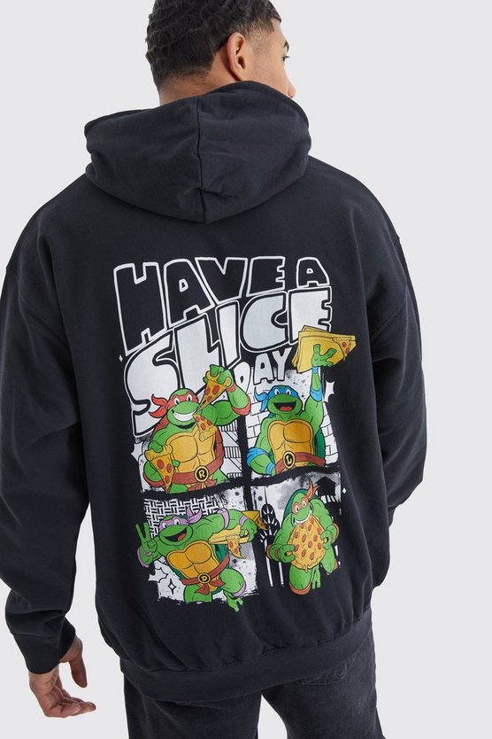 Oversize Hoodie mit lizenziertem Tmnt Pizza Print