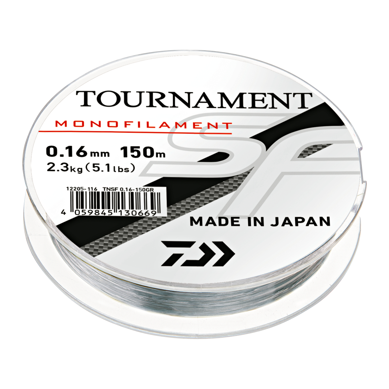 Daiwa Angelschnur Tournament SF Line (3000 m, grau-transparent)